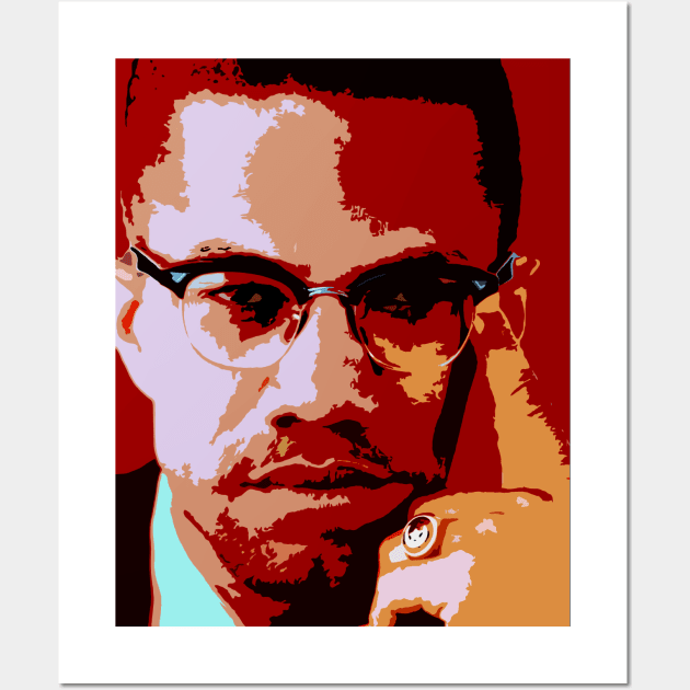 malcolm x Wall Art by oryan80